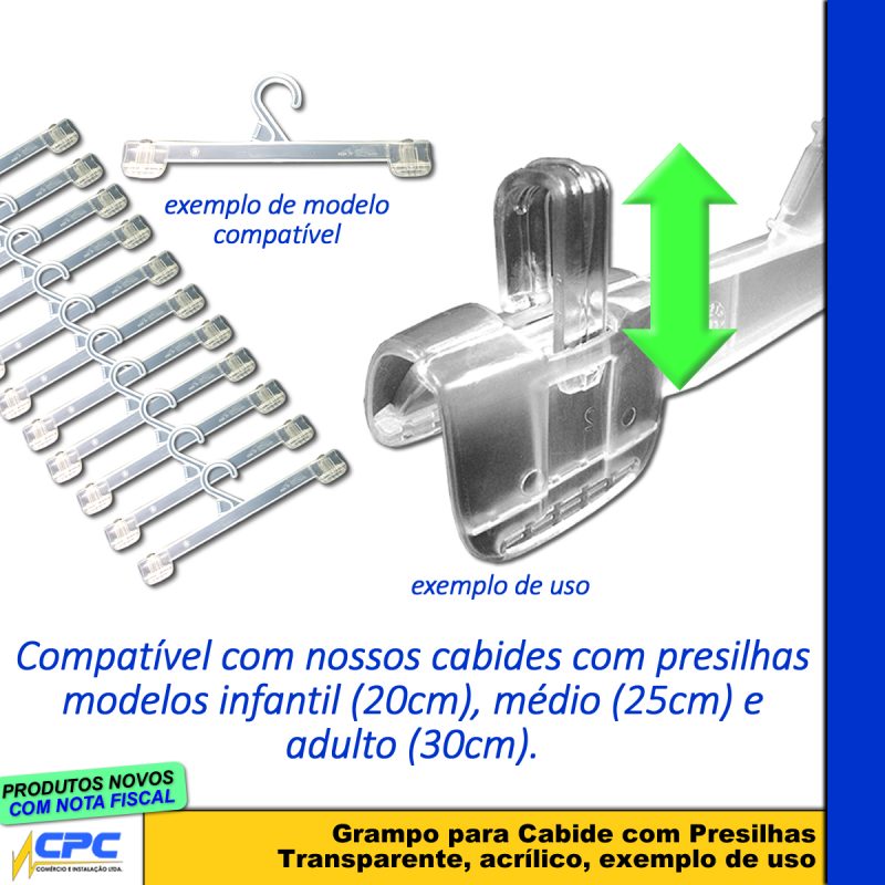 Grampo Para Cabide de Presilhas Kit 100 Unid - Image 3