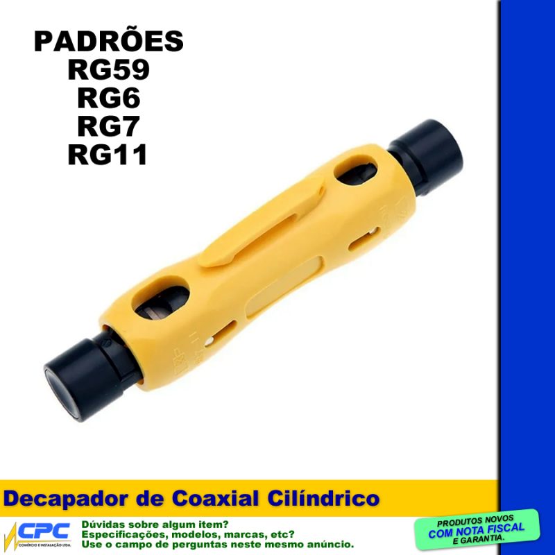 Alicate Decapador Coaxial RG06 RG07 RG11 RG59 - Imagem 2
