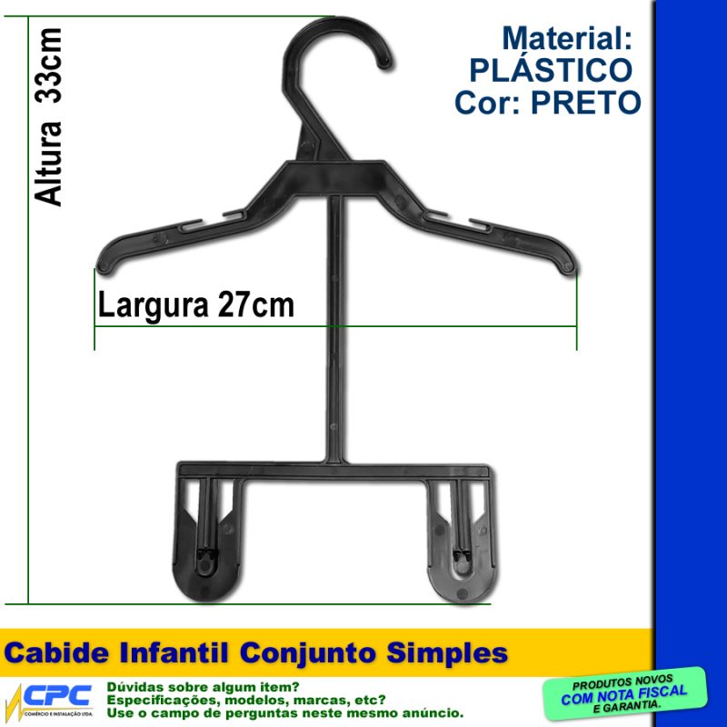Cabide Infantil Conjunto Com Extensor Kit 5 Unidades - Image 3