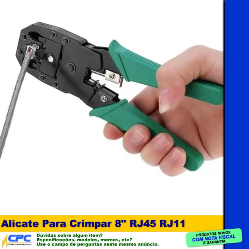 Alicate Para Crimpar 8" Padrões RJ45 RJ11 - Image 2