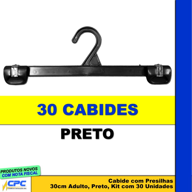 Cabide com Presilhas 30cm Adulto Kit com 30 Unidades - Image 2