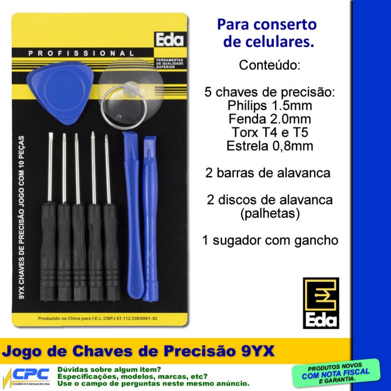 Jogo de Chaves de Precisão 10 Itens Eda - Image 2