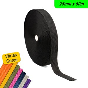 Fita CA Polipropileno 25mm Rolo com 50 metros