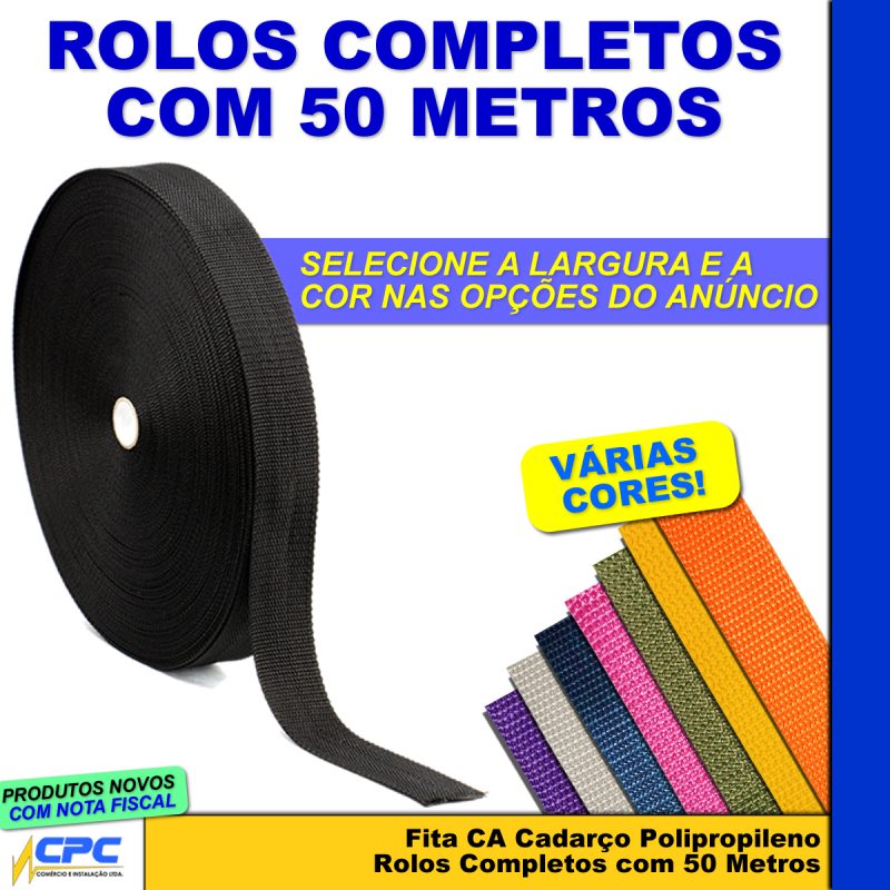 Fita CA Polipropileno 25mm Rolo com 50 metros - Image 2