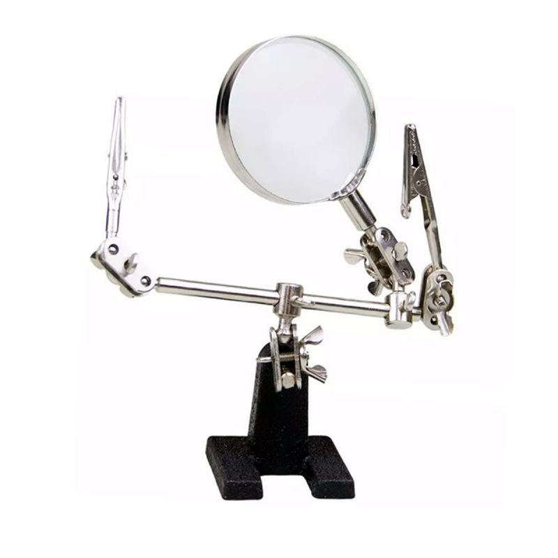 Lupa de Mesa com Garras Articuláveis Tozz