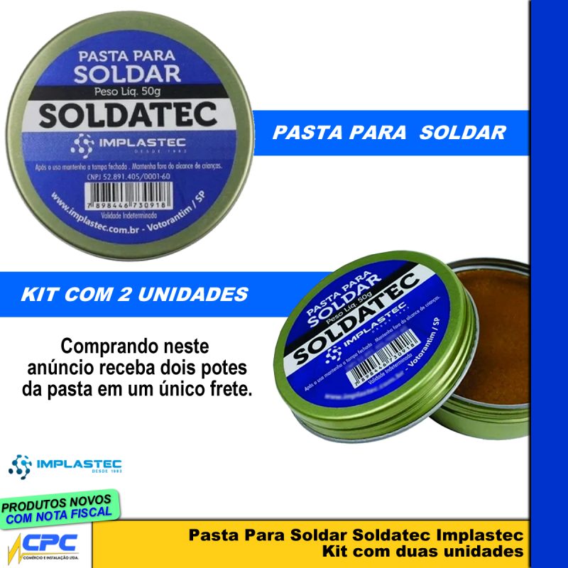 Pasta para Soldar Soldatec Implastec 50g - Image 2