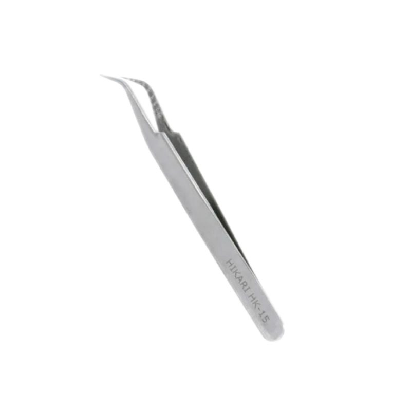 Pinça Inox Ponta Curva HK-15 Hikari