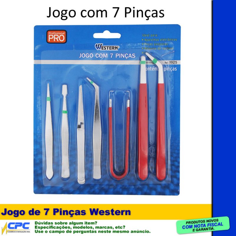 Jogo com 7 Pinças Western para Eletrônica Artesanato - Image 2