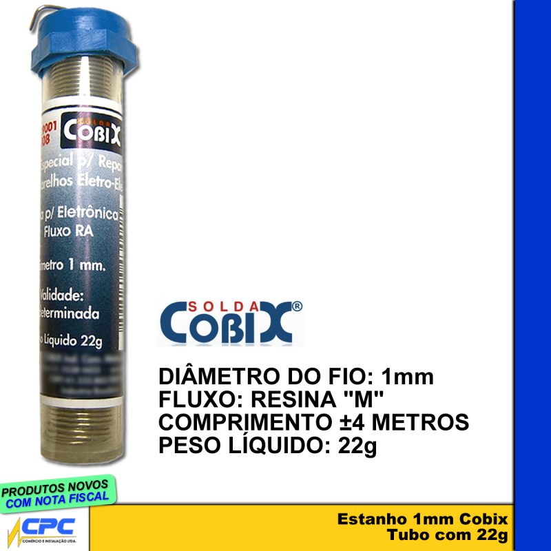 Solda Estanho Cobix 1mm para Eletrônica - Image 2